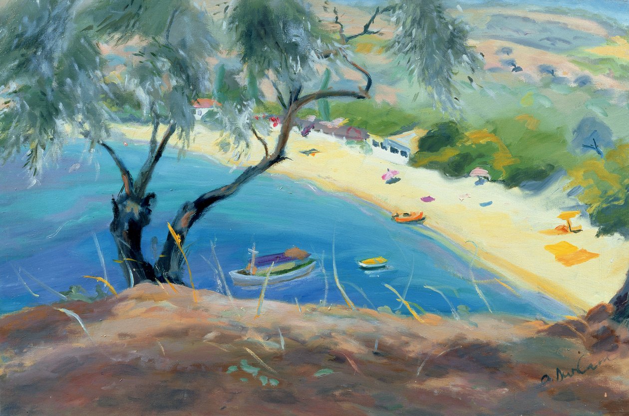 Achladies Körfezi, Skiathos, Yunanistan, 1985 by Anne Durham