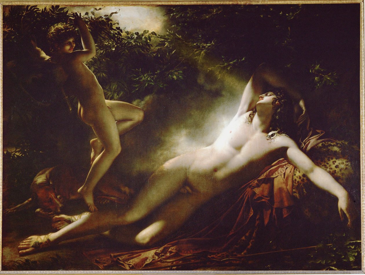 Endymion, ay etkisi ... by Anne Louis Girodet de Roucy-Trioson
