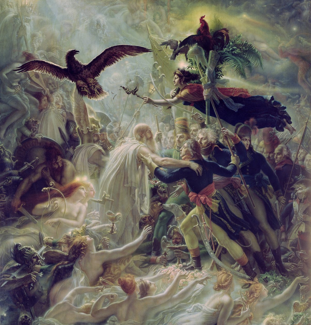 Özgürlük Savaşı Sırasında Ülkeleri İçin Ölen Fransız Kahramanlarının Özdeyişleri by Anne Louis Girodet de Roucy Trioson