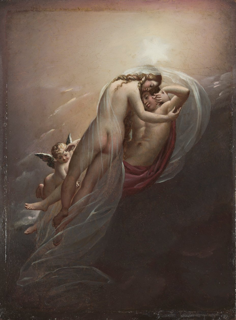 Aurora ve Cephalus, c.1810. by Anne Louis Girodet de Roucy Trioson