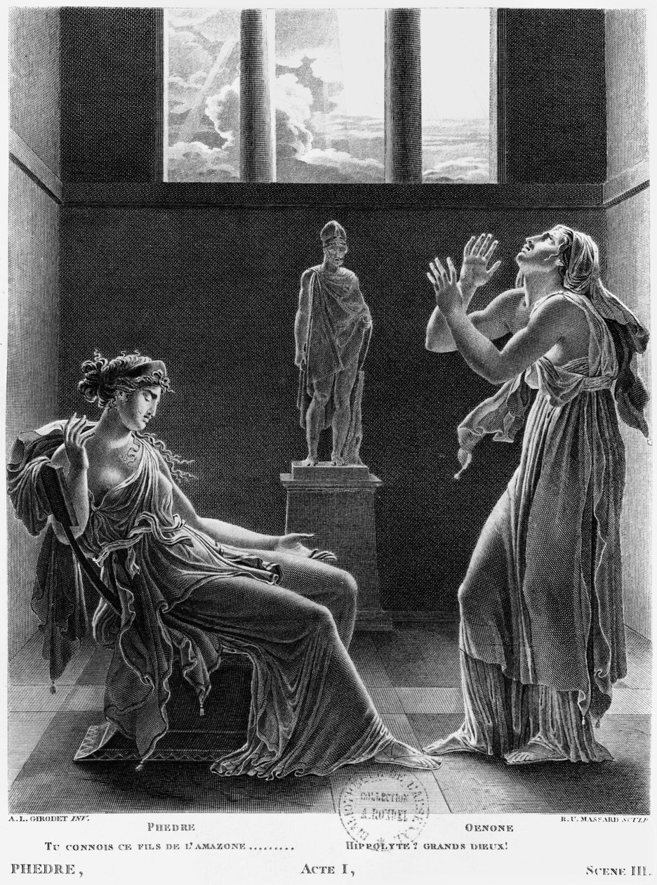 Phaedra ve Oenone, Jean Racine (1639-99) tarafından 