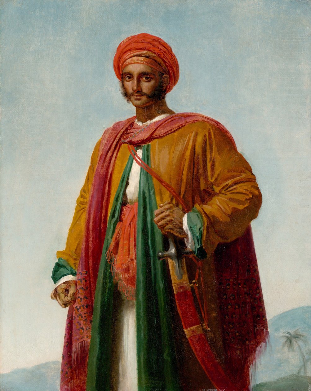 Bir Kızılderili Portresi Çalışması, c.1807 by Anne Louis Girodet de Roucy Trioson