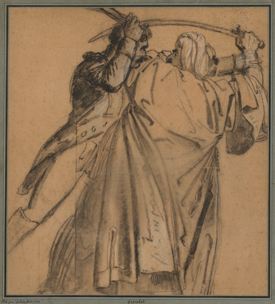 İki Arap, Kahire İsyanı İçin by Anne Louis Girodet de Roucy Trioson