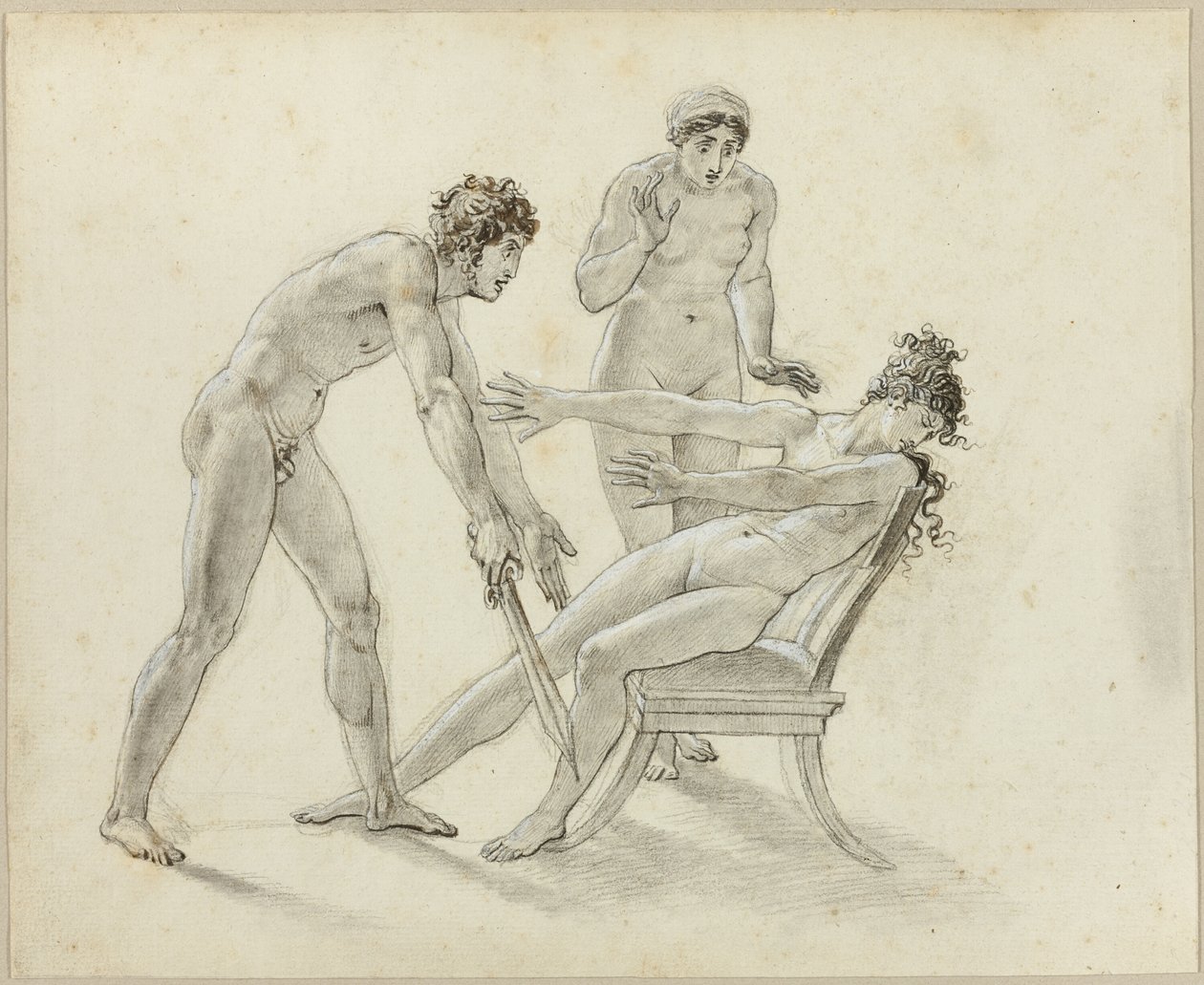Hermione'nin Orestes'i Reddetmesi by Anne Louis Girodet de Roussy Trioson