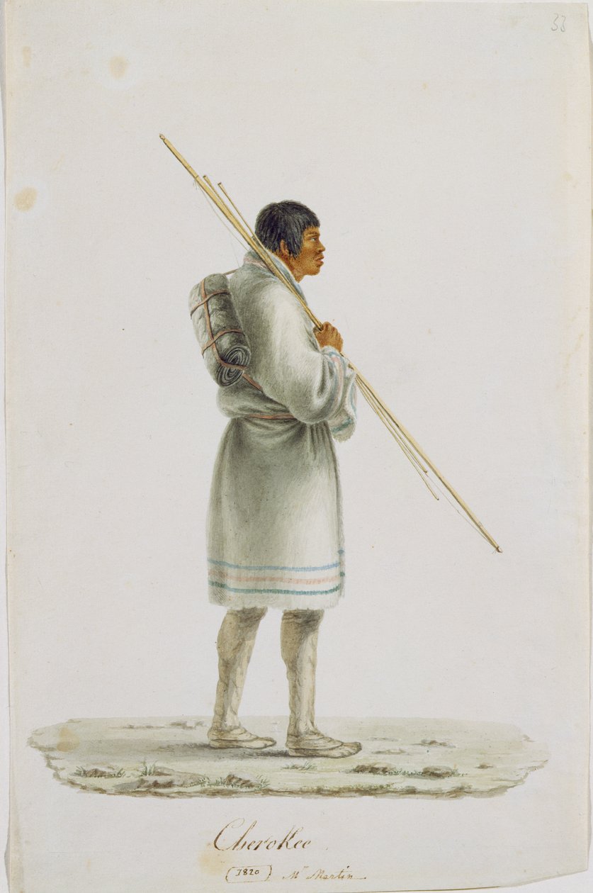 Çeroki, 1820 by Anne Marguerite Hyde de Neuville