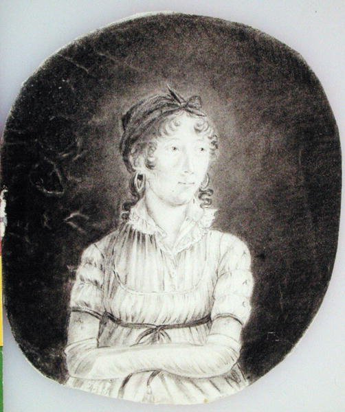Otoportre, c.1807 (kağıt üzerinde karakalem) by Anne Marguerite Hyde de Neuville
