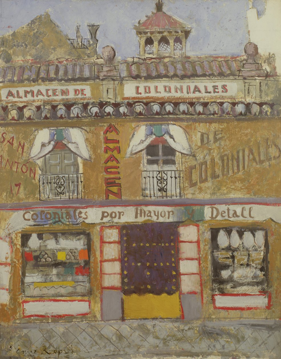 Bir Mağaza Önü, Granada by Anne Redpath