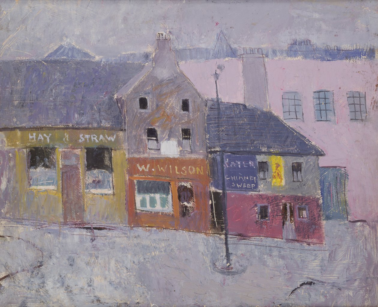 Causewayside, Edinburgh, 1950 dolayları (tuval üzerine yağlıboya) by Anne Redpath