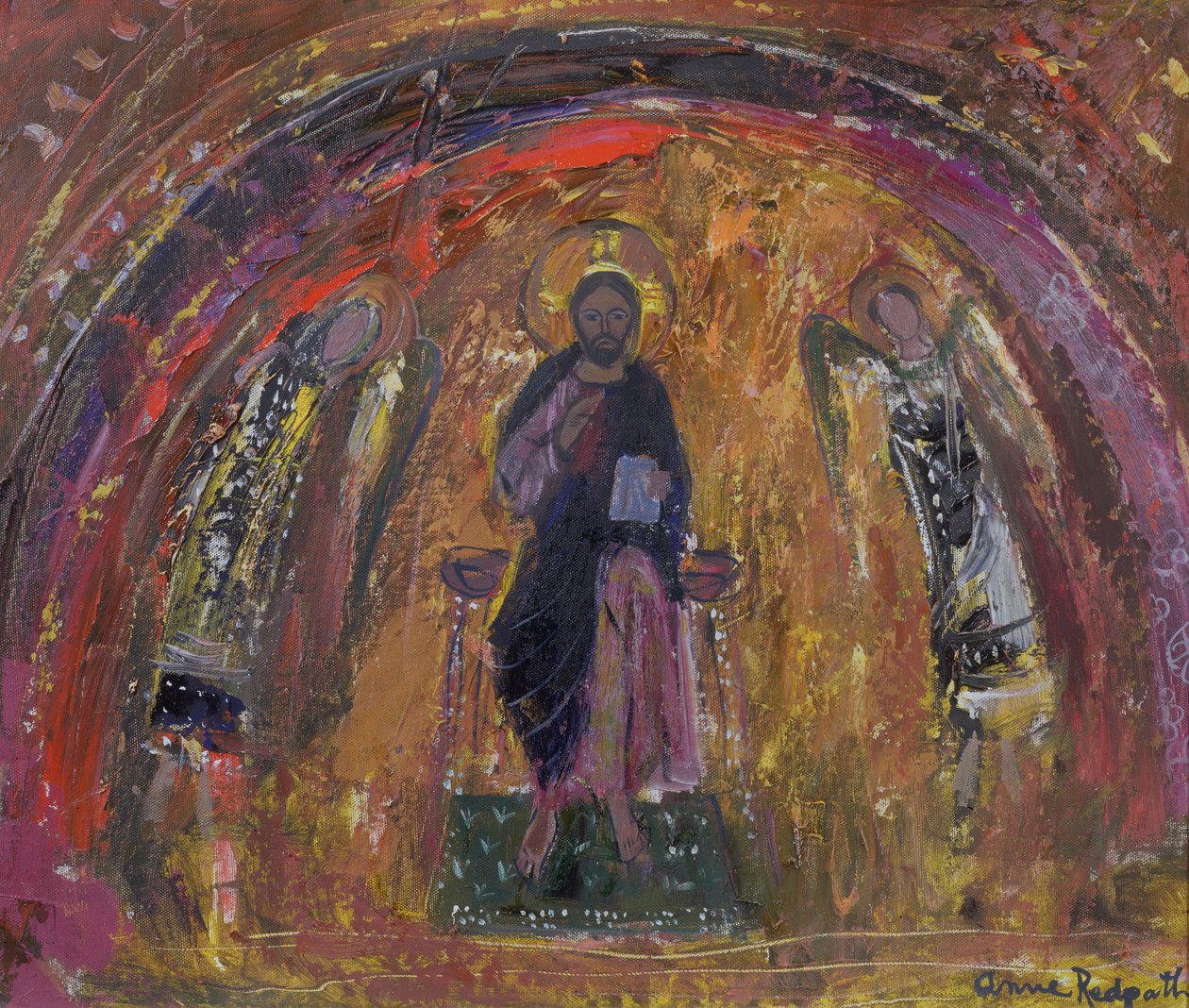 Bir Şapelde, Torcello (tuval üzerine yağlıboya) by Anne Redpath