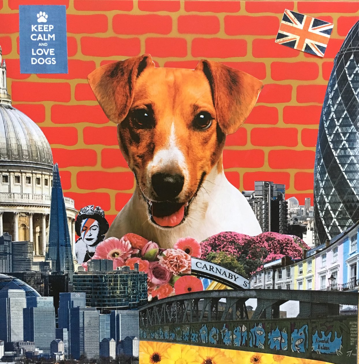 Jack Russell, 2015, Karışık teknik by Anne Storno