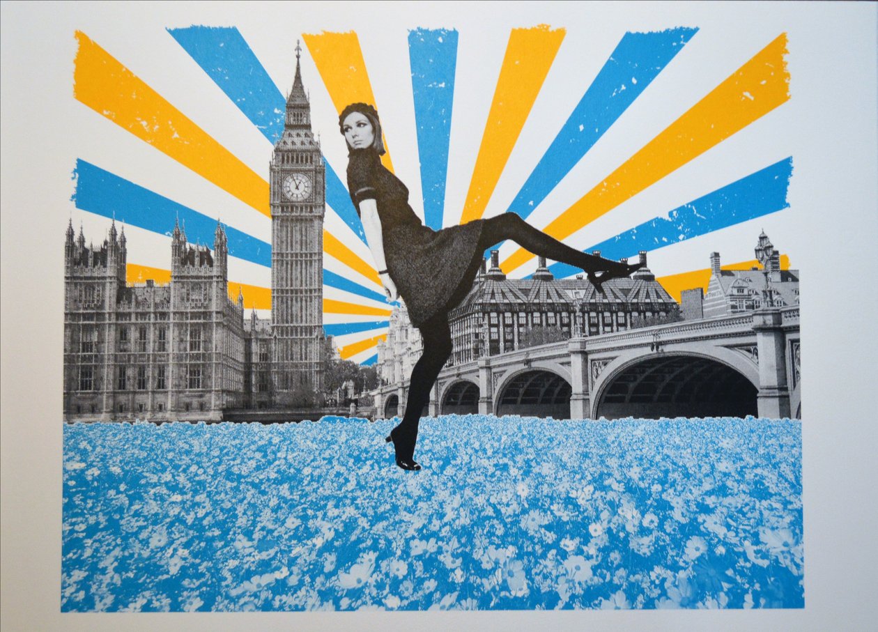 London Stride, 2018, Serigrafi by Anne Storno