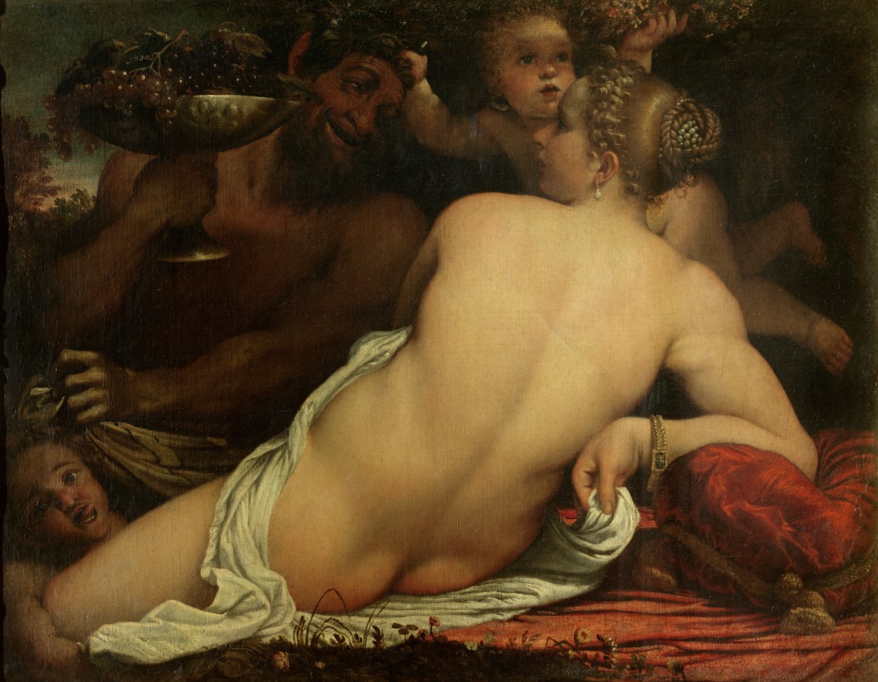 bir Bacchante by Annibale Carracci