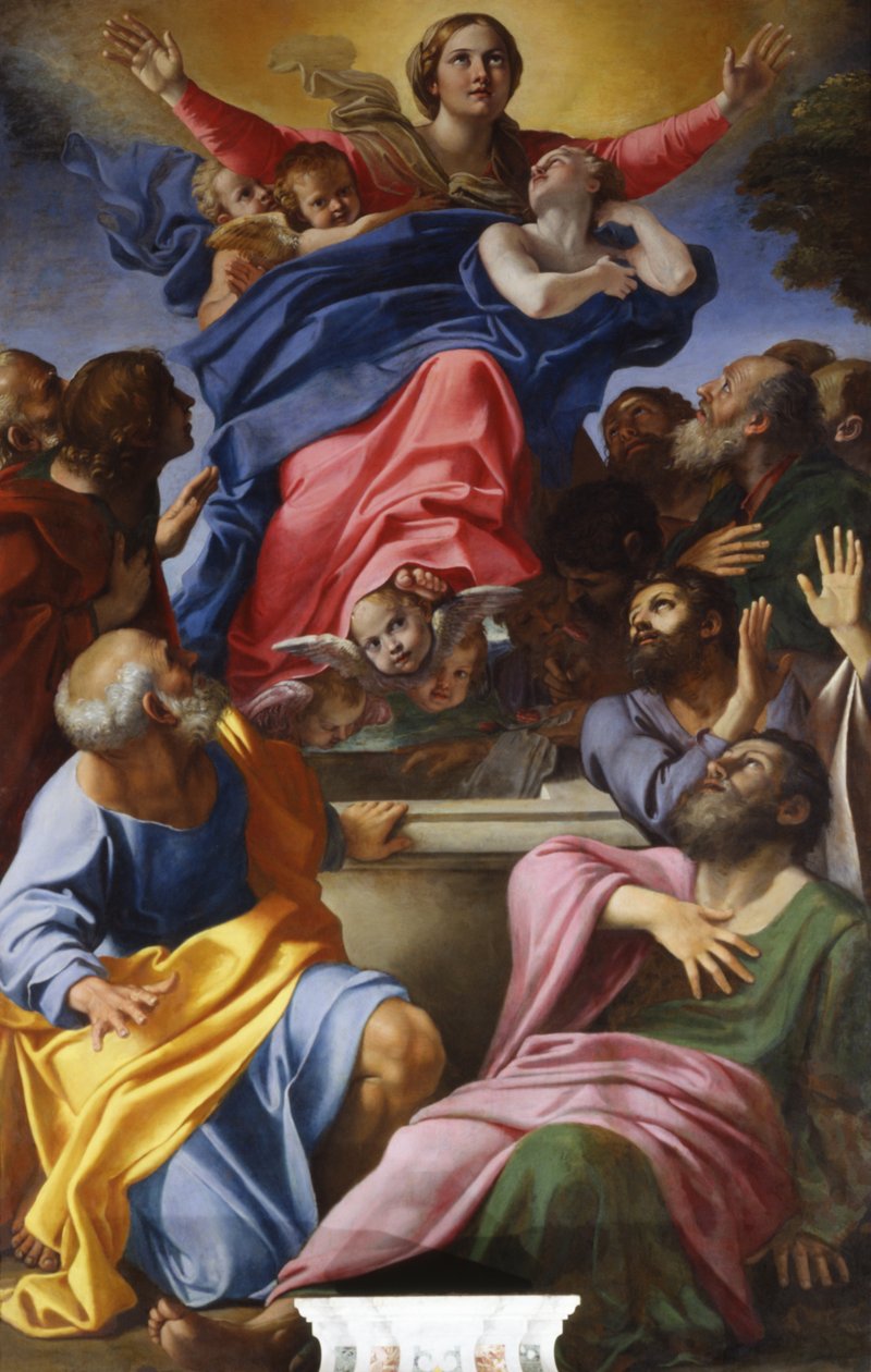 Bakire'nin Göğe Kabulü, 1600-01 by Annibale Carracci