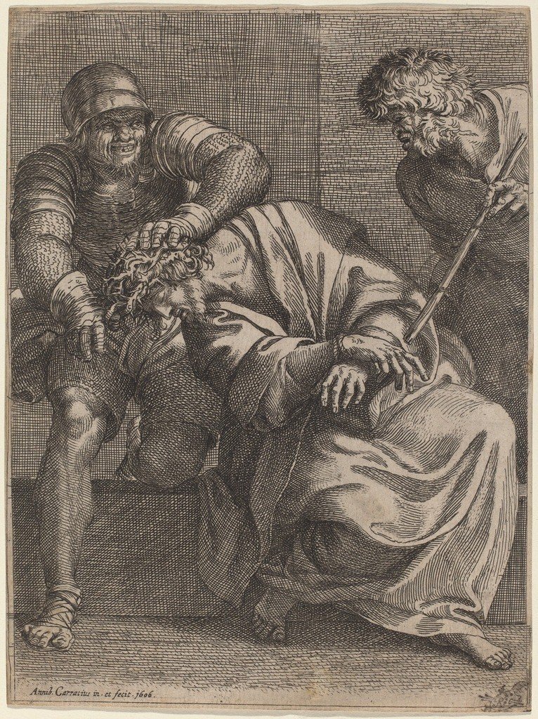 dikenler tacı by Annibale Carracci