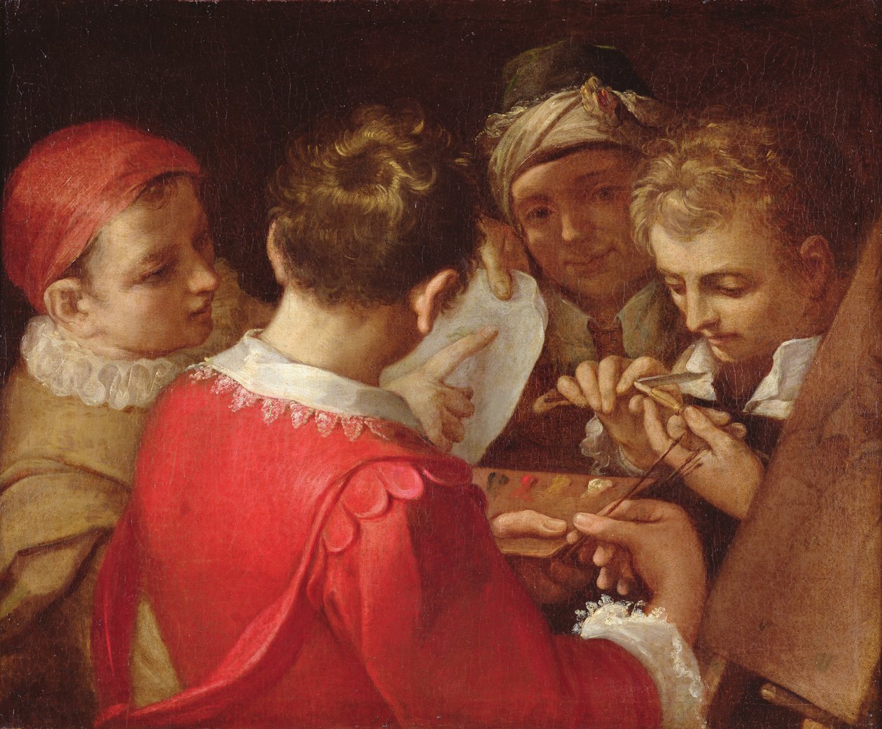 Sanatçılar Grubu by Annibale Carracci