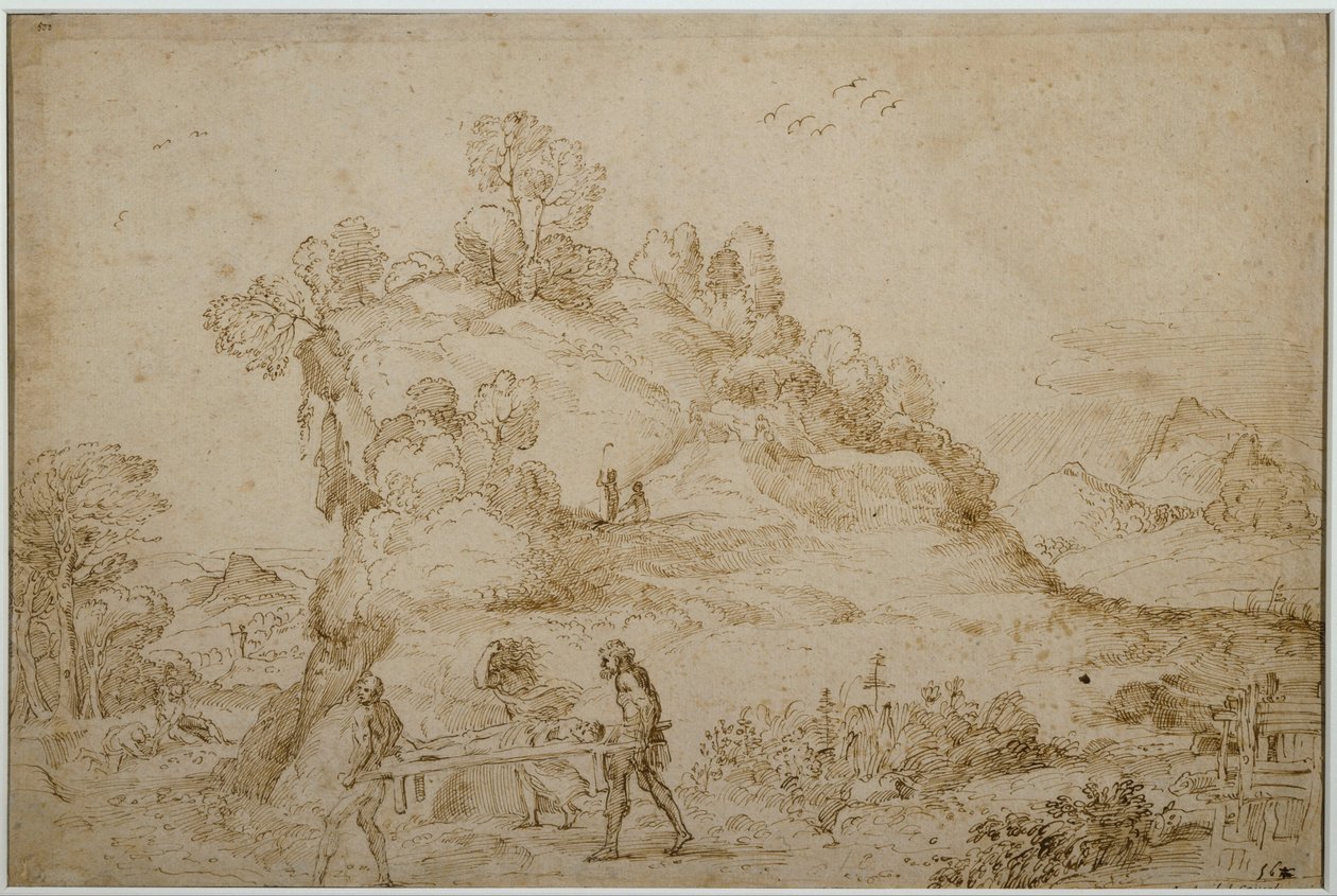 Manzara ve Figürler by Annibale Carracci
