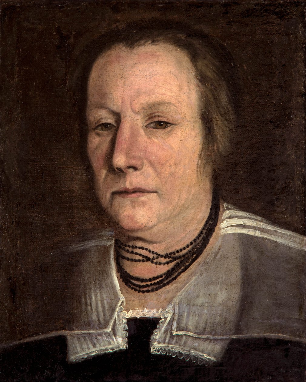 yaşlı kadın portresi by Annibale Carracci