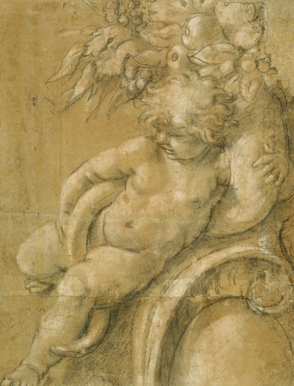 Bir bereket ile putto by Annibale Carracci