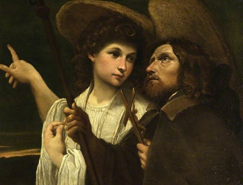 Aziz Roch ve Melek by Annibale Carracci