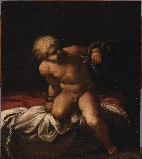 Bebek Herkül Yılanları Boğuyor by Annibale Carracci