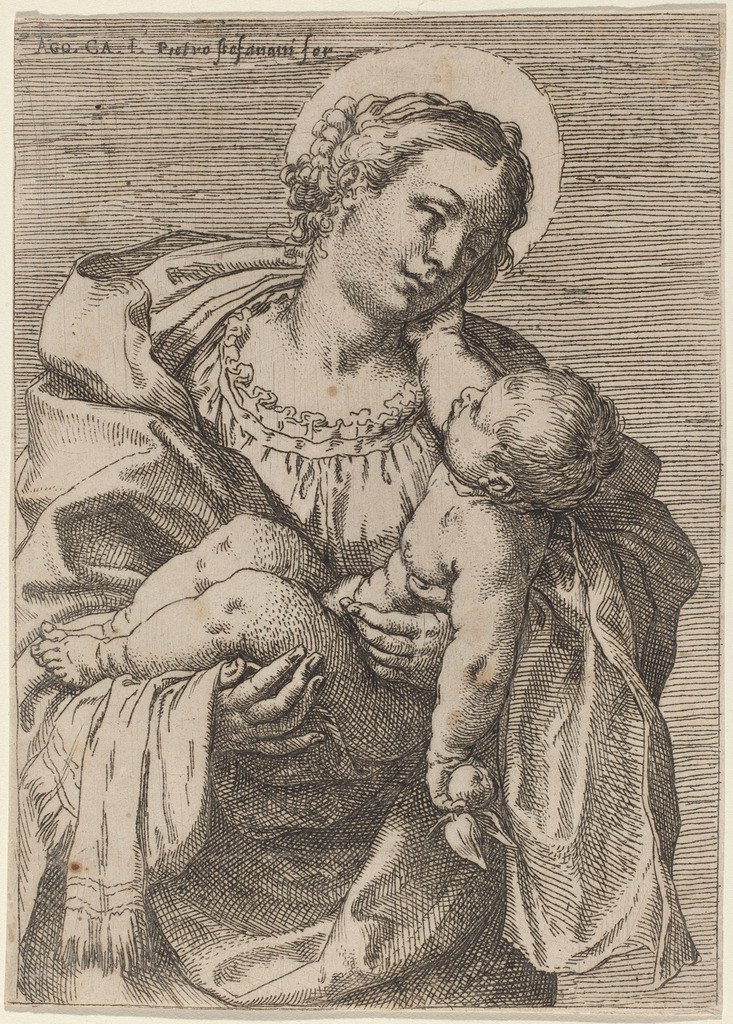 Elmalı Madonna ve Çocuk by Annibale Carracci