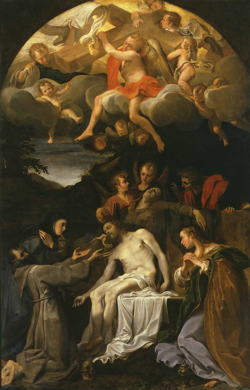 Azizler ile ölü İsa üzerine ağıt by Annibale Carracci