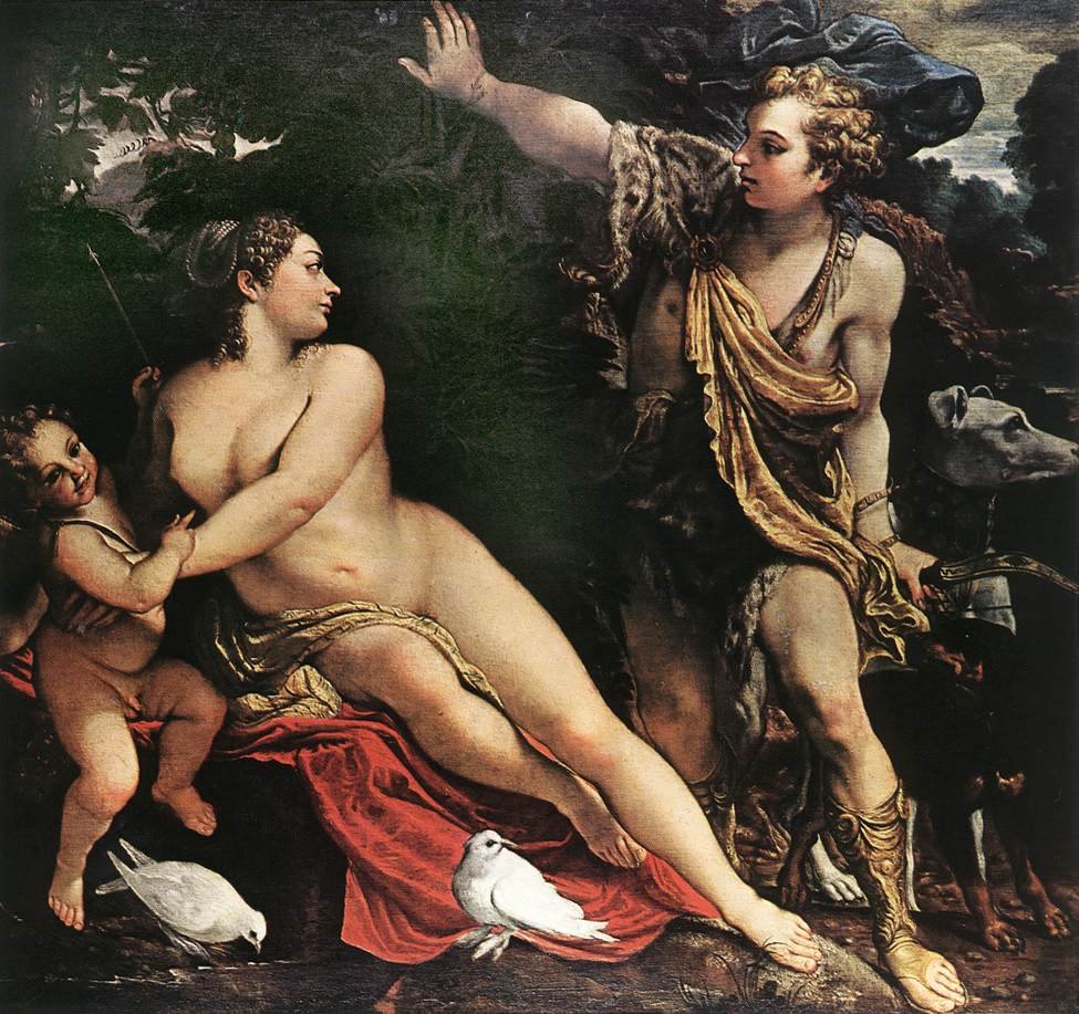 Venüs ve Adonis by Annibale Carracci