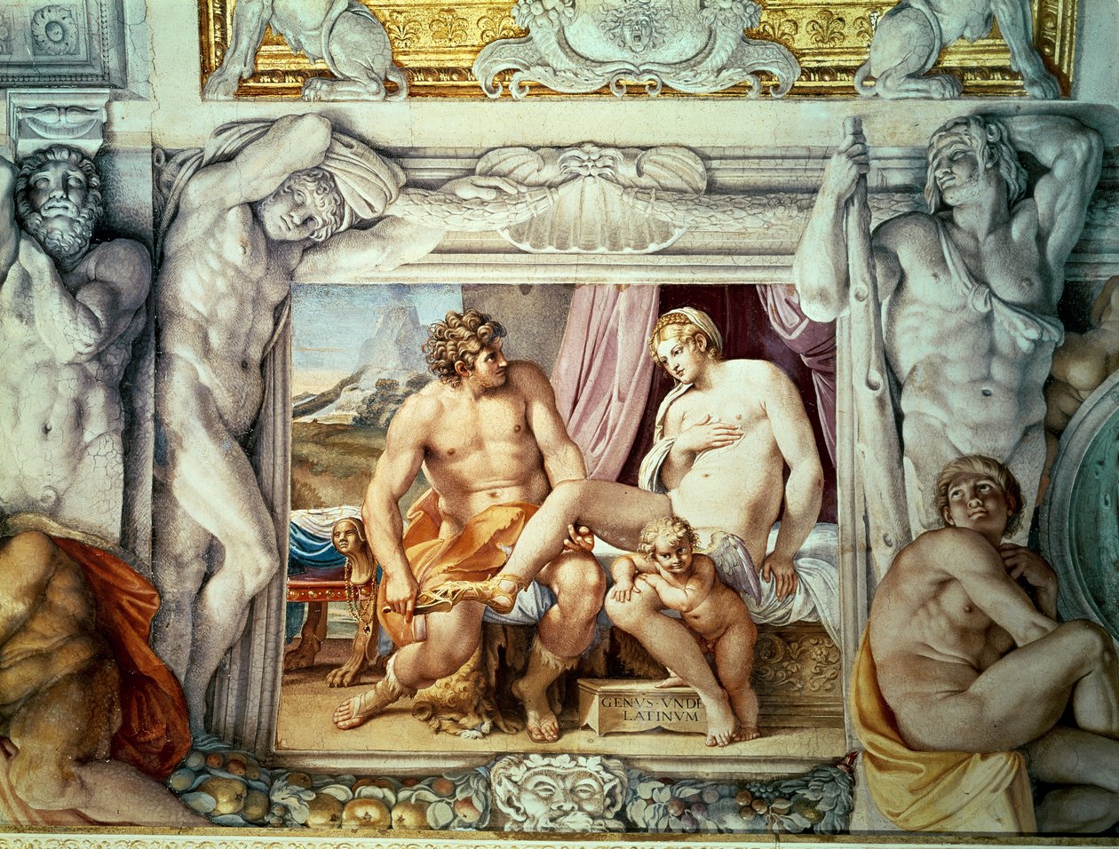 Venüs ve Anchises by Annibale Carracci