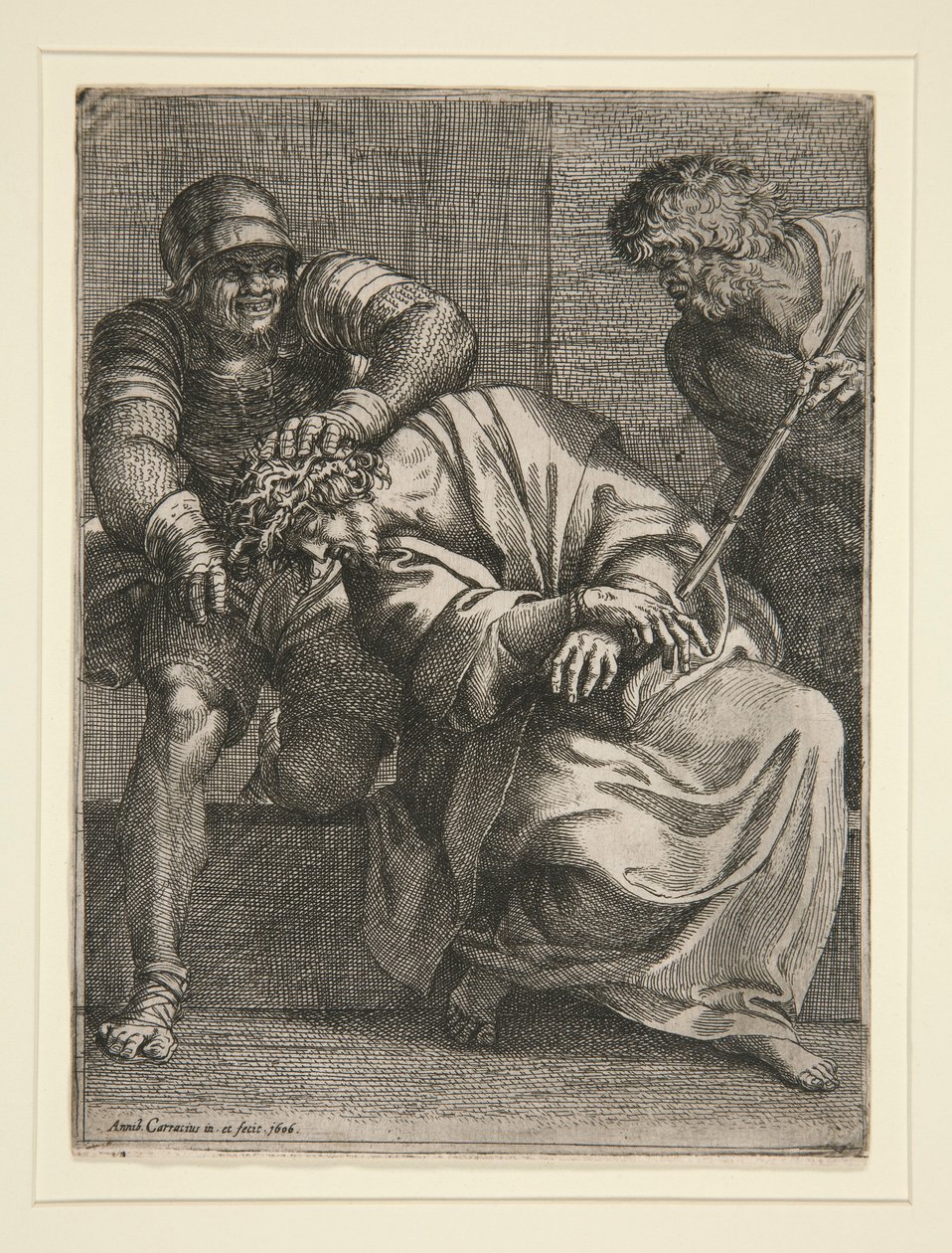 Dikenlerle Taçlandırılan İsa by Annibale Carracci