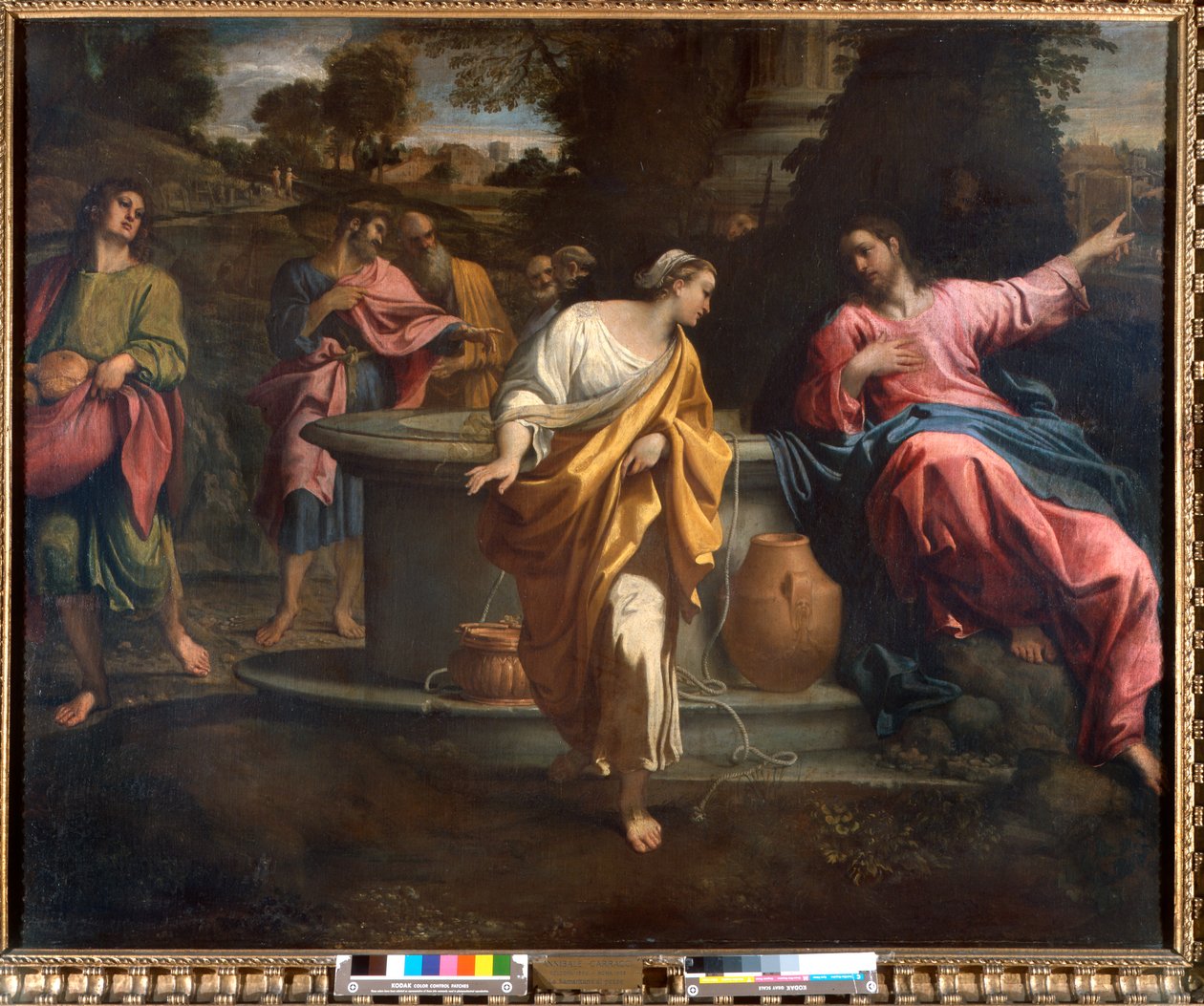 Kuyudaki İsa ve Samiriyeli kadın, 1594-95 by Annibale Carracci