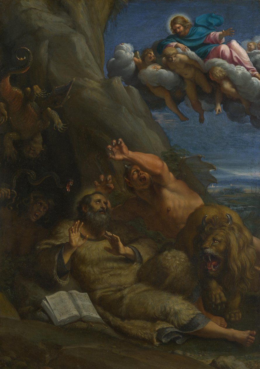 İsa, Temptation sırasında Saint Anthony Abbot
