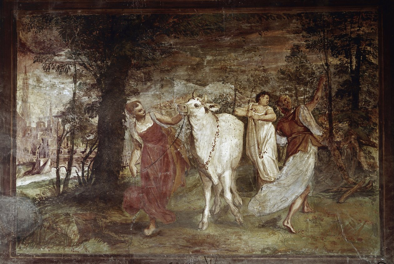 Avrupa lideri Jüpiter (Fresco by Annibale Carracci