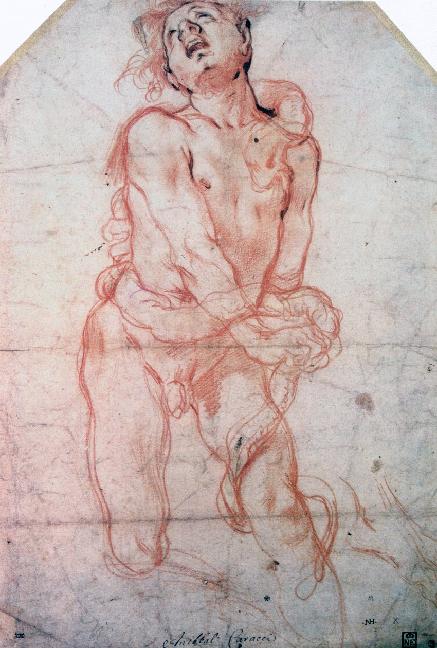 Şekil Çalışması, 1560-1609 by Annibale Carracci