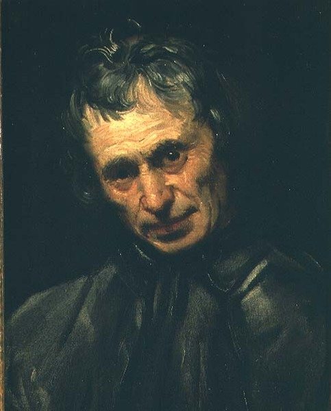 Yaşlı bir adamın başı by Annibale Carracci