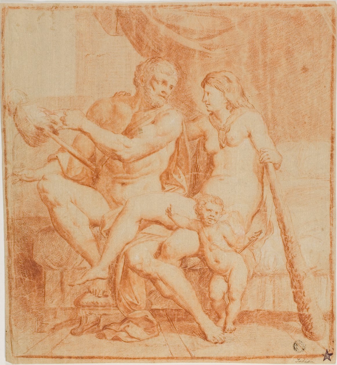 Herkül ve Iole by Annibale Carracci