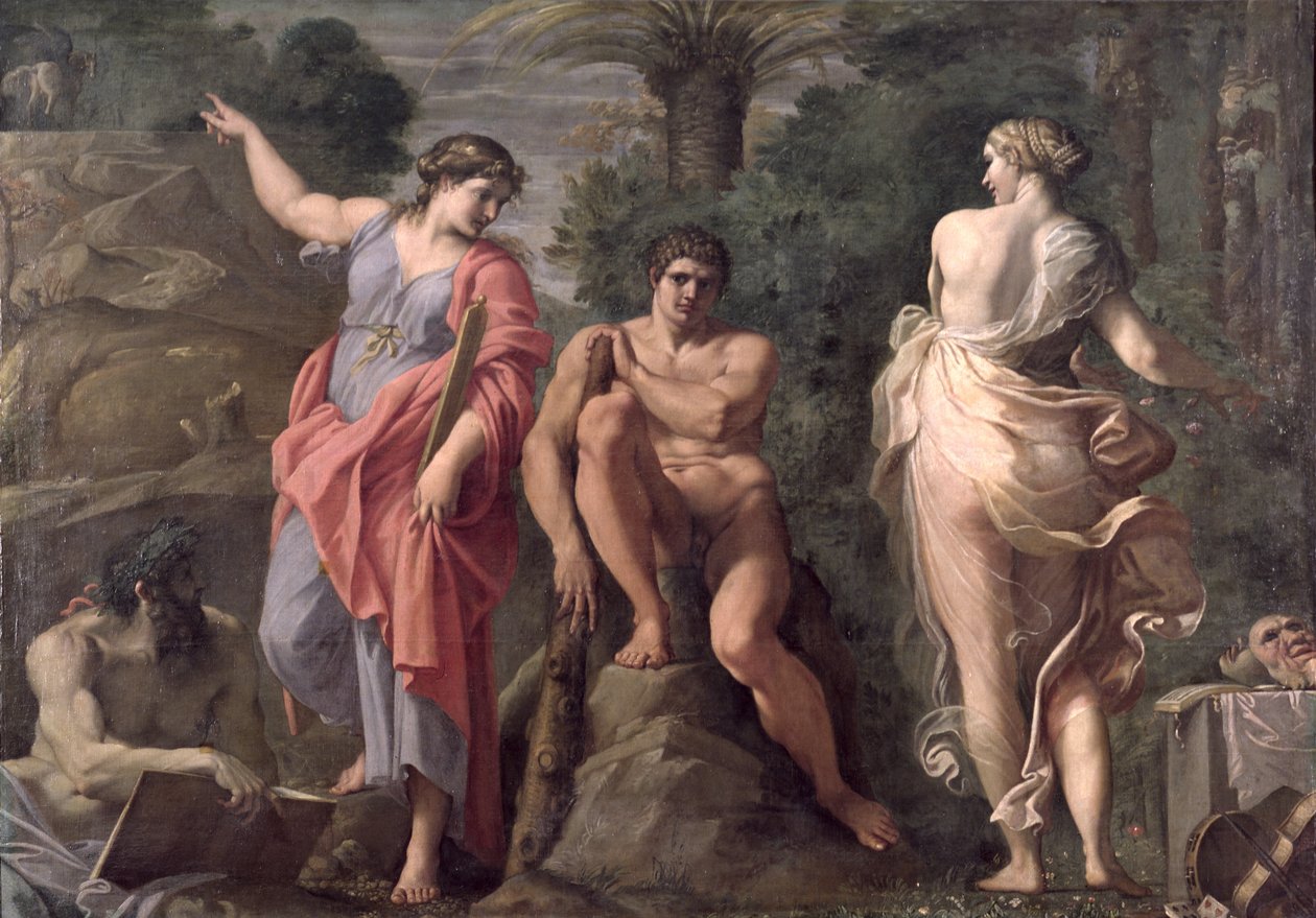 Herkül Kavşakta, c.1596 by Annibale Carracci