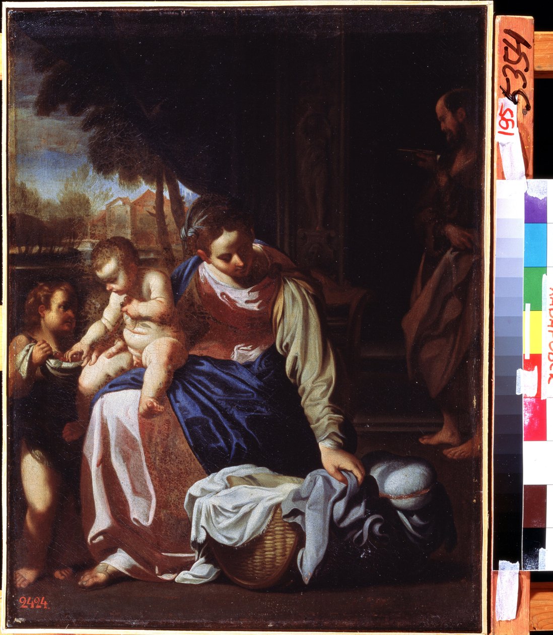 "" La sainte famille "" (Kutsal aile) Peinture de Annibale Carracci (Annibal Carrache by Annibale Carracci