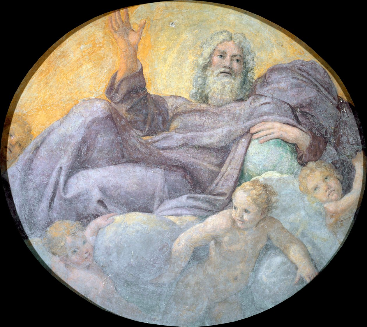 Le pere eternel (Sonsuz Baba) - Peinture de Annibale Carracci (Carrache by Annibale Carracci