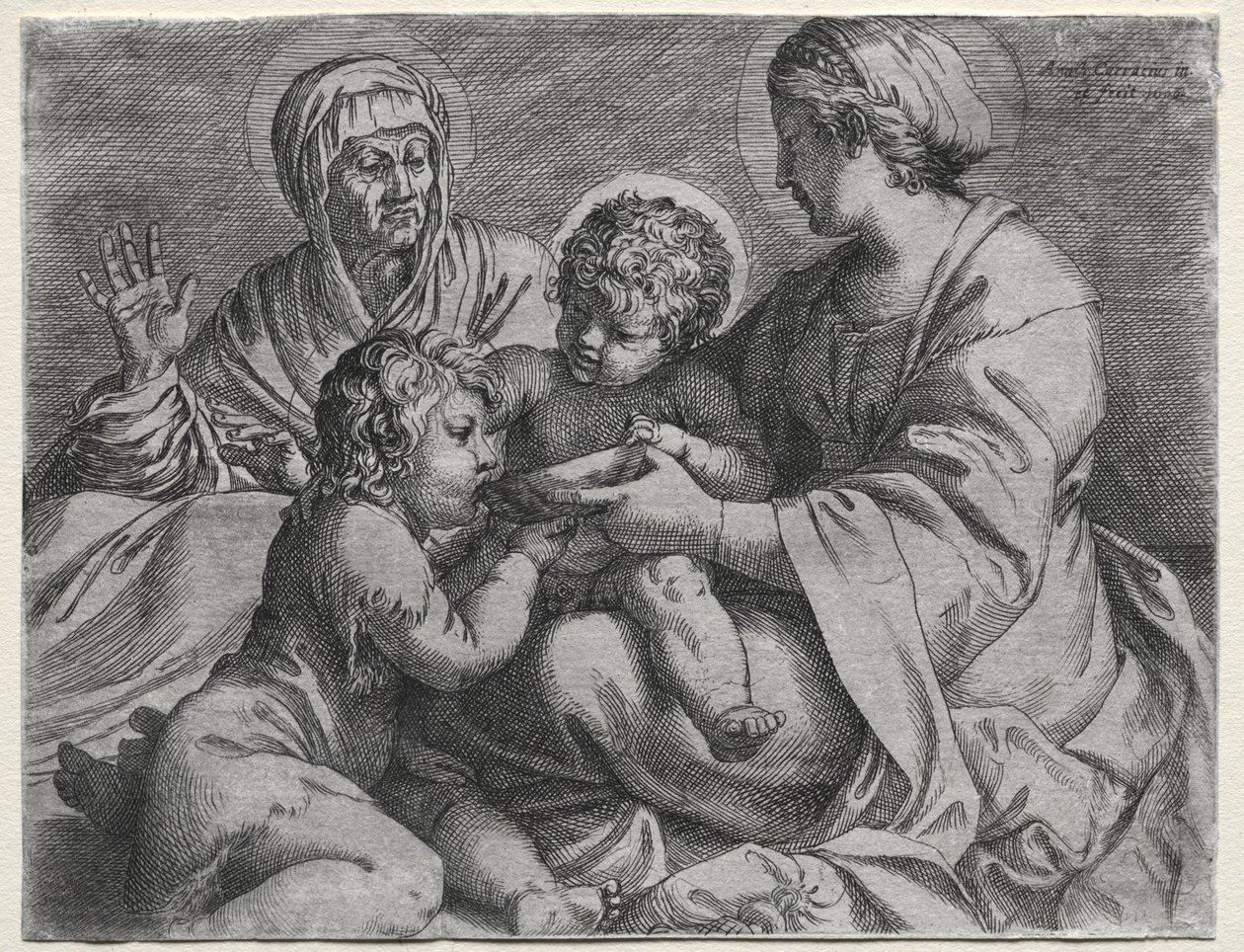 Kase ile Madonna by Annibale Carracci