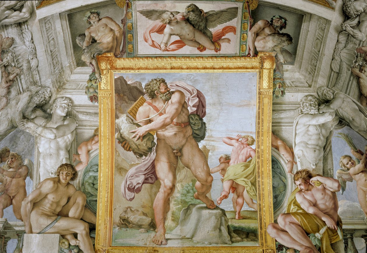 Polyphemus ve Acis (Fresco by Annibale Carracci
