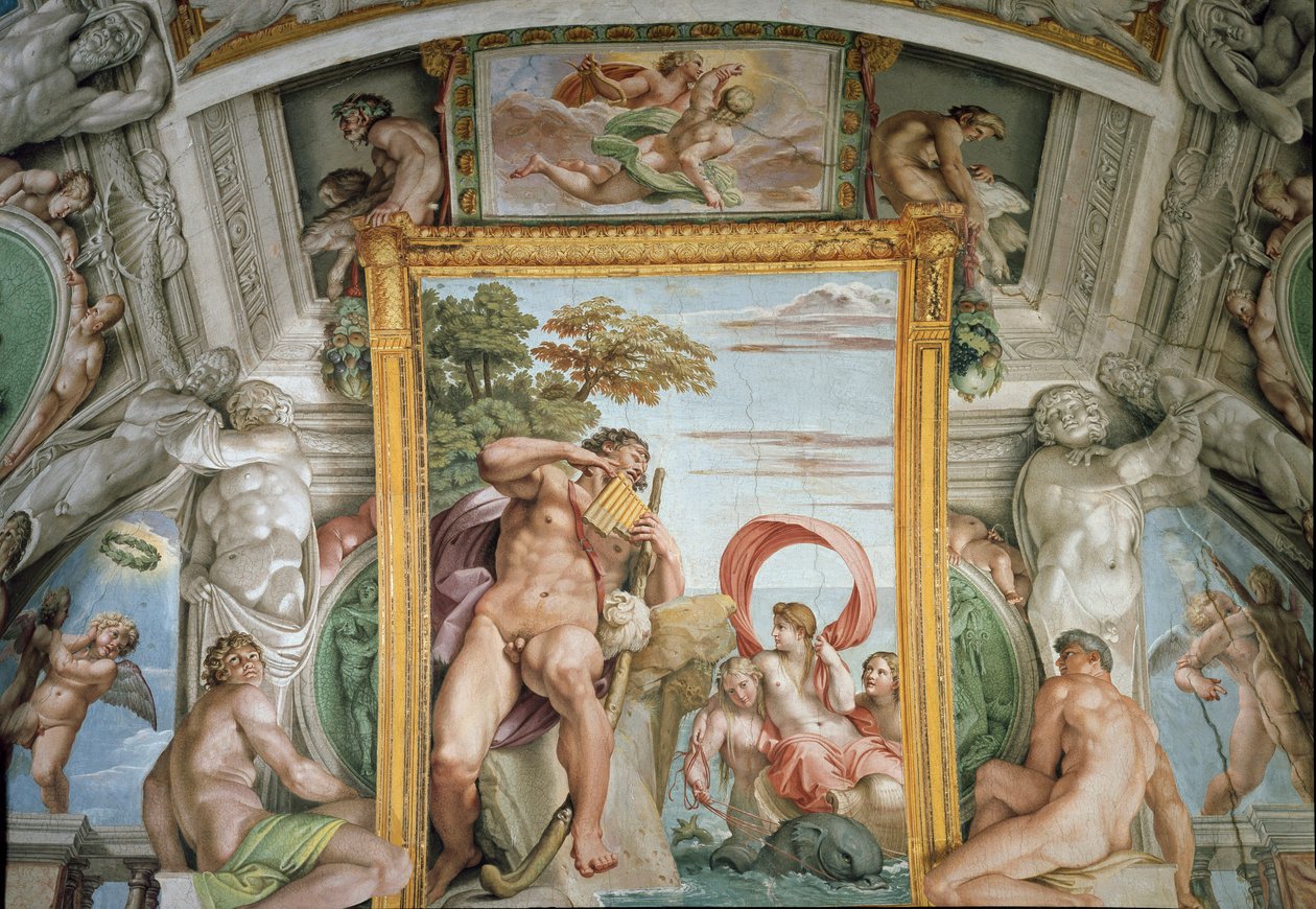 Polyphemus ve Galatea (Fresco by Annibale Carracci