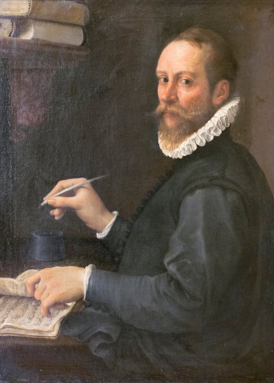 Bir müzisyenin portresi by Annibale Carracci