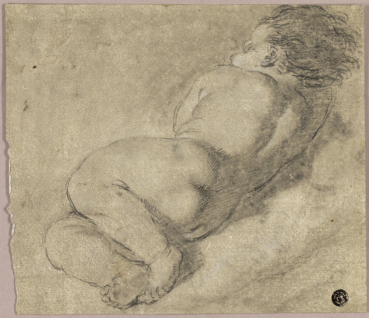 Arkadan Yatan Çocuk by Annibale Carracci