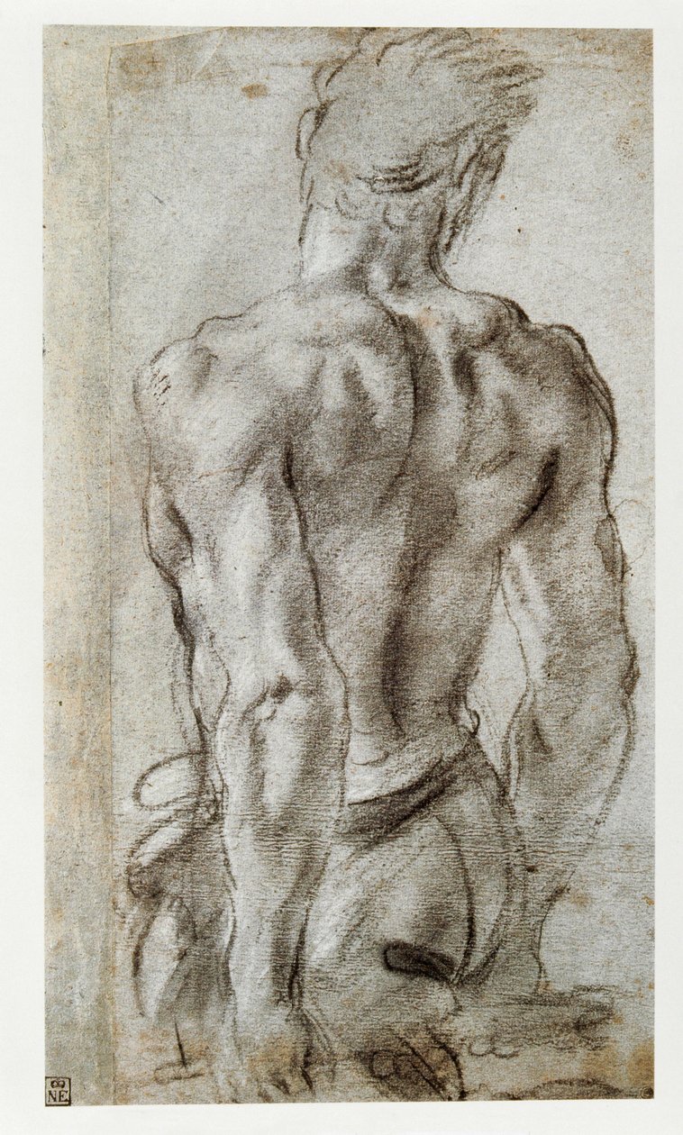 Bir erkek figürü çalışması ... by Annibale Carracci