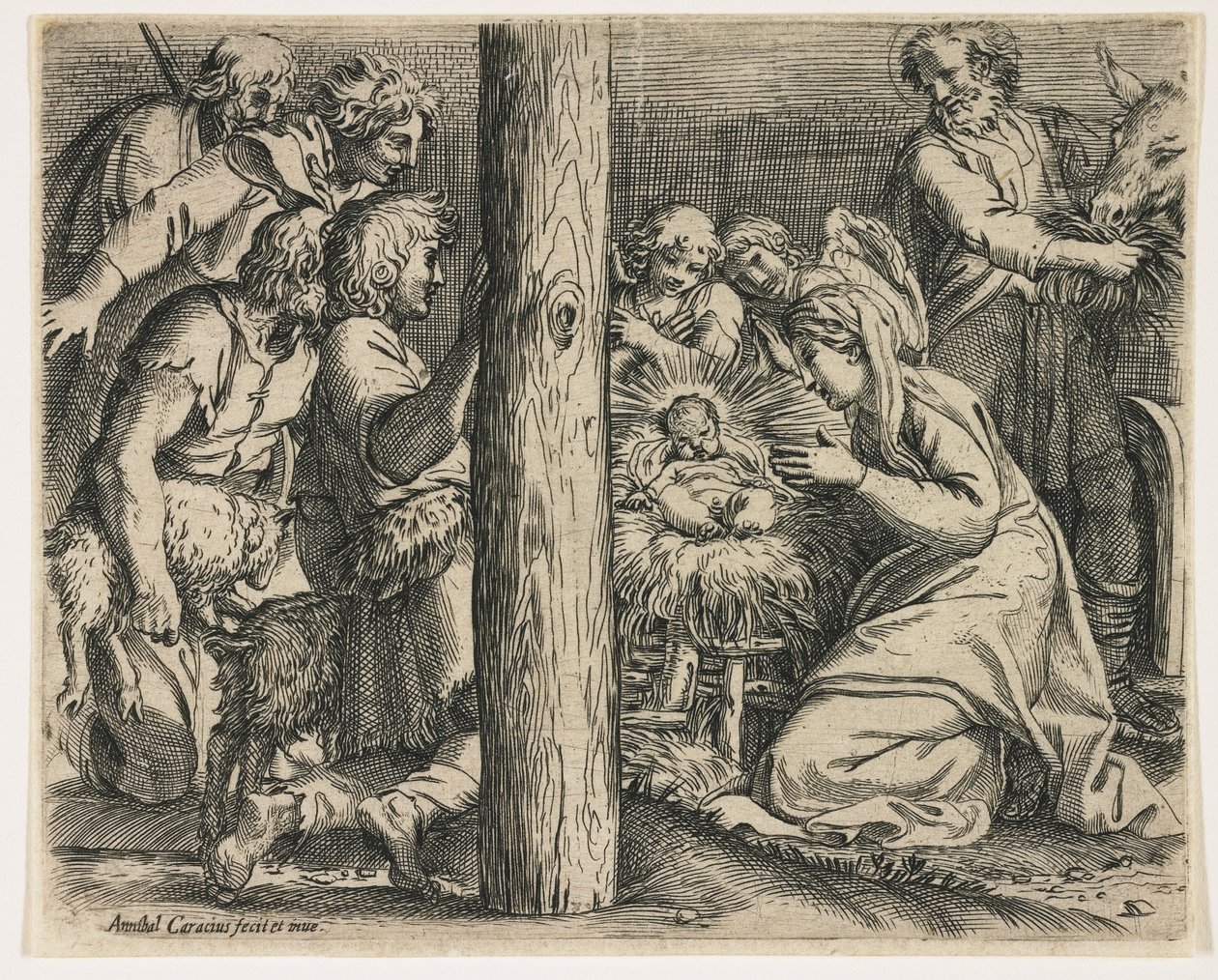 Çobanların Tapınması, c. 1606 by Annibale Carracci