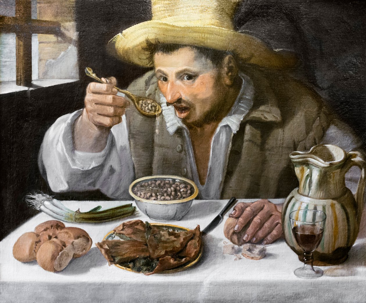 Fasulye Yiyen by Annibale Carracci