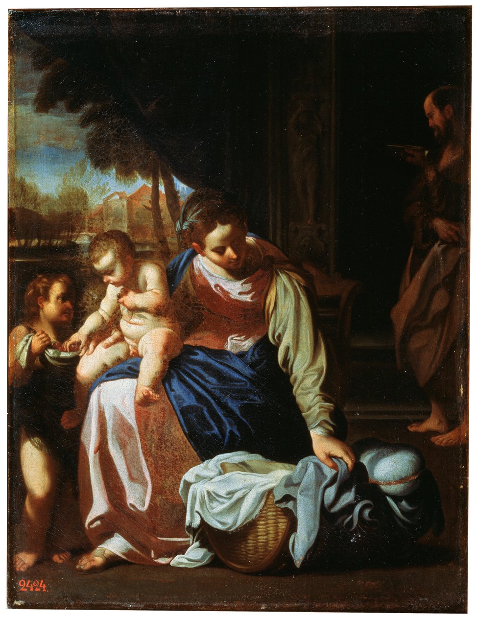 Kutsal Aile, 16. yüzyılın sonları veya 17. yüzyılın başlarında by Annibale Carracci