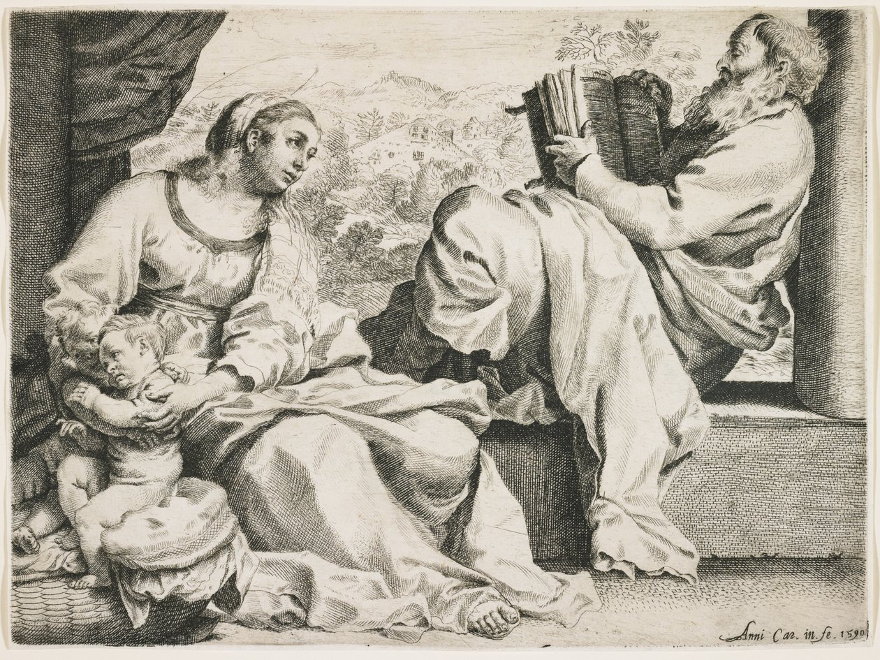 Çizgiyi Aşmak, Cornwall Dükü ve York, Neptün Mahkemesinde Çileye Başlarken by Annibale Carracci