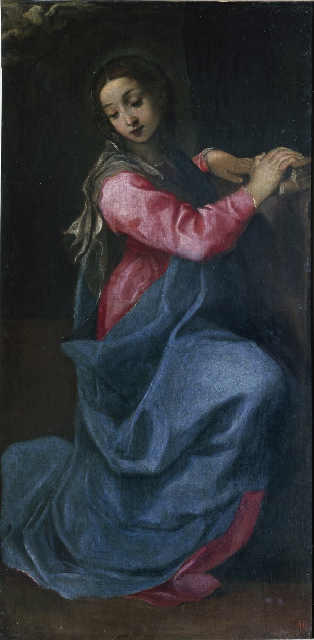 Müjdenin Bakiresi Detay Tablosu Annibale Carracci (1560-1609) (Annibal Carrache) yaklaşık 1587 Dim 150x76 cm Bologna Ulusal Sanat Galerisi by Annibale Carracci