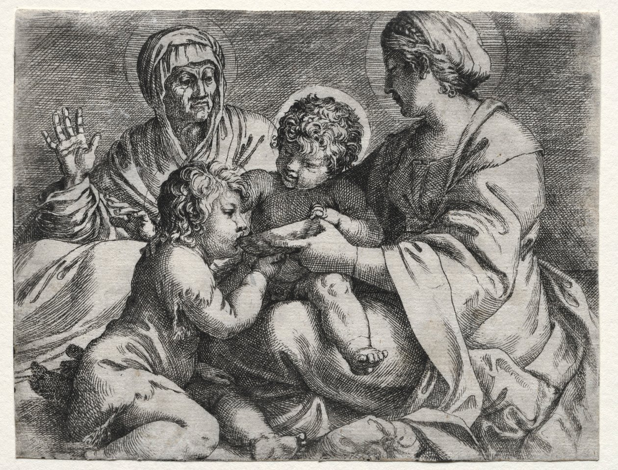 Kase ile Bakire, 1606. by Annibale Carracci